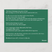 Jeder Atemzug gibt mir einen Kurs in Wunder-Karte Postkarte (Rückseite)