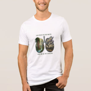 Jeder Atemzug zählt Ökologisches Bewusstseinsdesig Tri-Blend Shirt