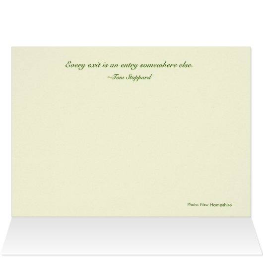 Jeder Ausgang ist ein Eintrag woanders (Innenansicht Horizontal (Oben))