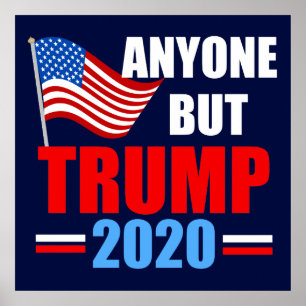 Jeder außer Trump 2020 Wahlsist Poster