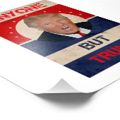 Jeder außer Trump Fotodruck (Ecke)