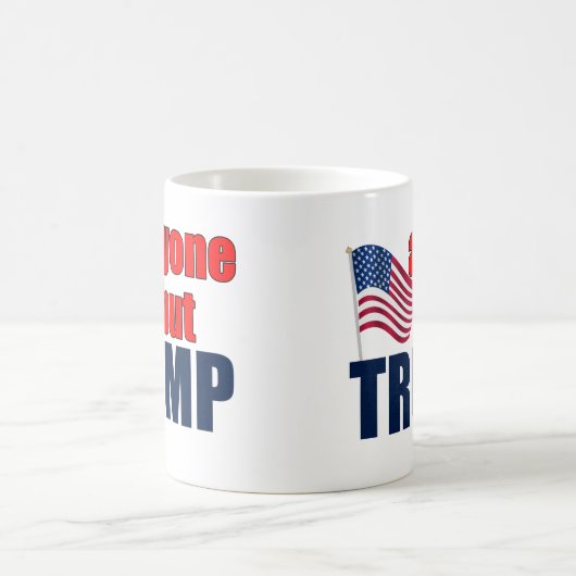 Jeder außer Trump Kaffeetasse (Mittel)