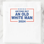 Jeder außer und der alte Weiße Mann 2024 Rechteckiger Aufkleber (Tasche)