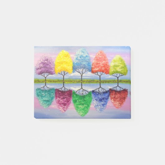 Jeder Baum hat seine eigene Geschichte Post-it Klebezettel (Vorderseite)