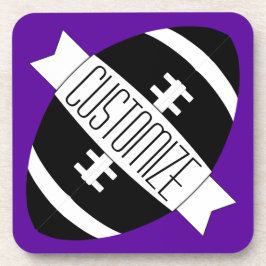 Jeder beliebige Farbfußballname / Textsport Getränkeuntersetzer