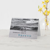 Jeder benötigt einen Freund Karte (Gelbe Blume)