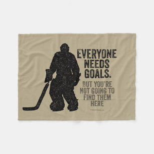 Jeder benötigt Ziele (Hockey) Fleecedecke