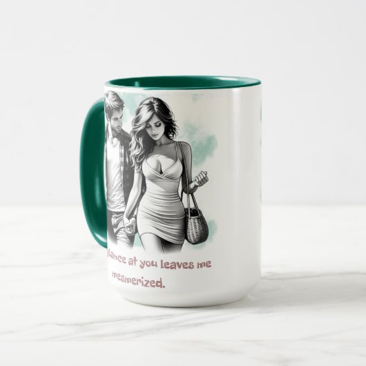 Jeder Blick Tasse (Vorderseite Links)