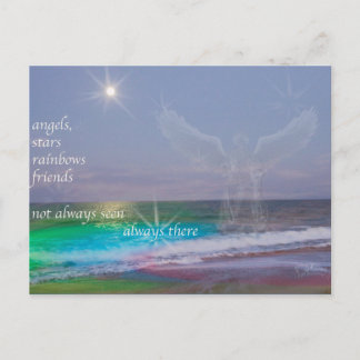 Jeder braucht Freunde und Engel, Postkarte