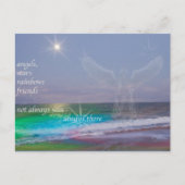 Jeder braucht Freunde und Engel, Postkarte (Vorderseite)