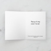 Jeder braucht jemanden... Religiös Dankeskarte (Innenseite)