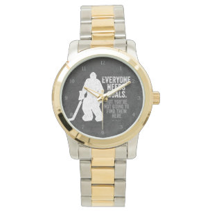 Jeder braucht Ziele (Hockey) Armbanduhr
