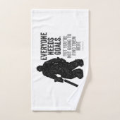 Jeder braucht Ziele (Hockey) Badhandtuch Set (Handtuch)