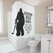 Jeder braucht Ziele (Hockey) Duschvorhang (Beispiel)