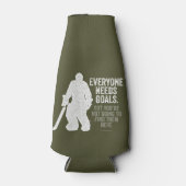 Jeder braucht Ziele (Hockey) Flaschenkühler (Vorderseite)