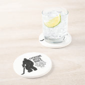 Jeder braucht Ziele (Hockey) Getränkeuntersetzer (Seite)