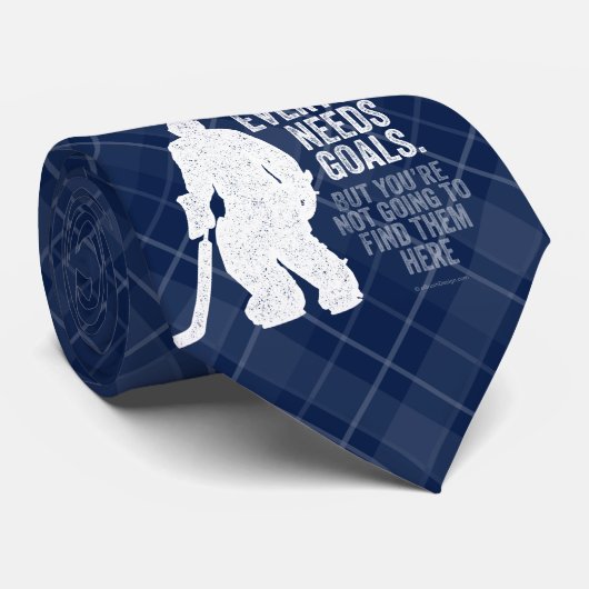 Jeder braucht Ziele (Hockey) Krawatte (Gerollt)