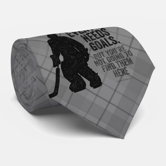 Jeder braucht Ziele (Hockey) Krawatte (Gerollt)