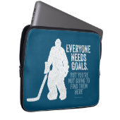 Jeder braucht Ziele (Hockey) Laptopschutzhülle (Vorne Rechts)