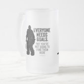 Jeder braucht Ziele (Hockey) Mattglas Bierglas (Vorderseite Links)