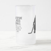 Jeder braucht Ziele (Hockey) Mattglas Bierglas (Mittel)