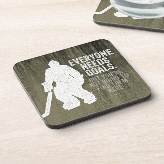 Jeder braucht Ziele (Hockey) Untersetzer (Linke Seite)