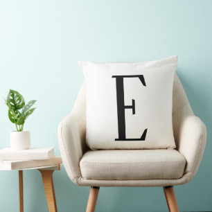 Jeder Buchstabe Schwarz & Weiß oder DIY-Farben Kissen
