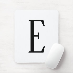 Jeder Buchstabe Schwarz & Weiß oder DIY-Farben Mousepad