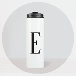 Jeder Buchstabe Schwarz & Weiß oder DIY-Farben Thermosbecher