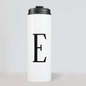 Jeder Buchstabe | Schwarz & Weiß oder DIY-Farben Thermosbecher