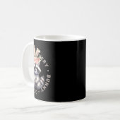 Jeder Bunny Counts - Raccoon Sticker Kaffeetasse (Vorderseite Links)