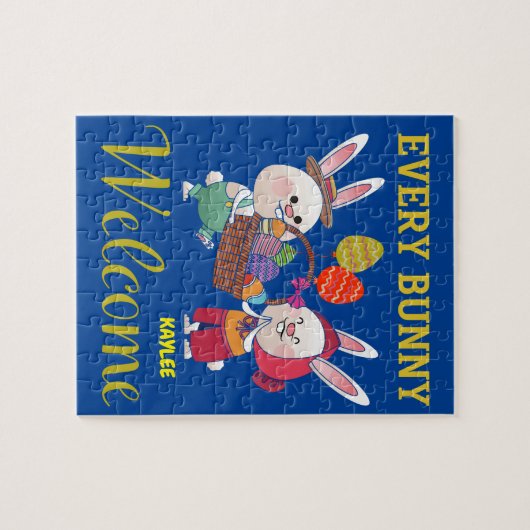 "JEDER BUNNY" PUZZLE PERSONALISIERT (Horizontal)