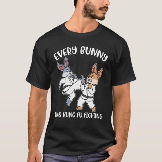 Jeder Bunny war Kung Fu Kampf T-Shirt (Vorderseite)