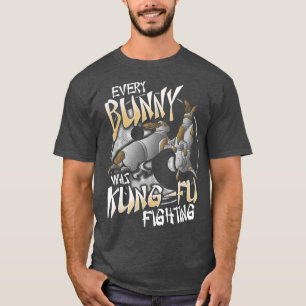 Jeder Bunny war Kung Fu kämpfen lustigen chinesisc T-Shirt
