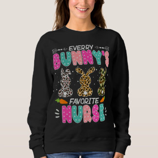 Jeder Bunny's ist Lieblings-Krankenschwester Niedl Sweatshirt