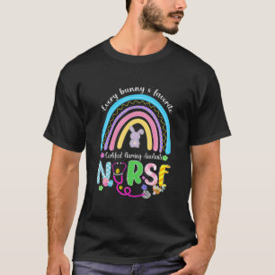 Jeder Bunny's Lieblings-Cna Nurse Bunny Rainbow Gi T-Shirt