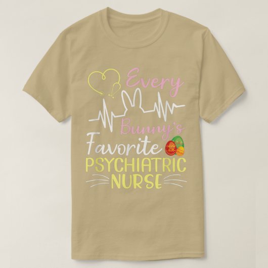 Jeder Bunny's Lieblings-Psychiatrische Krankenschw T-Shirt (Design vorne)