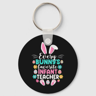 Jeder Bunny's Lieblings-Säugling Lehrer Spaß Oster Schlüsselanhänger