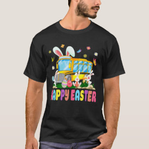 Jeder Bunny's Lieblings-Schulbus-Fahrer Happy Eas T-Shirt