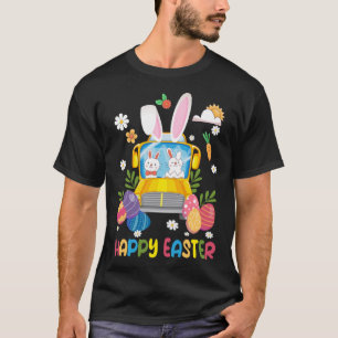 Jeder Bunny's Lieblings-Schulbus-Fahrer Happy Eas T-Shirt