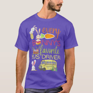 Jeder Bunny's Lieblings-Schulbus-Fahrer Spaß Easte T-Shirt