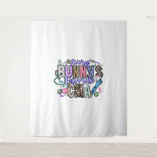 Jeder Bunnys liebt CMA Wandteppich (Vorderseite)