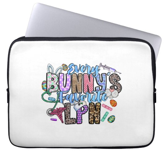 Jeder Bunnys liebt LPN Laptopschutzhülle (Vorderseite)