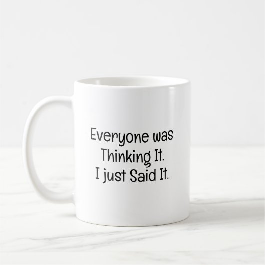 Jeder dachte daran kaffeetasse (Links)