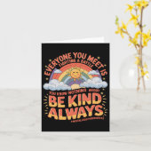 Jeder, den Sie treffen, kämpft gegen eine Schlacht Karte (Gelbe Blume)