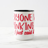 Jeder, der es für sich hält, sagte nur, es sei sar zweifarbige tasse (Mittel)