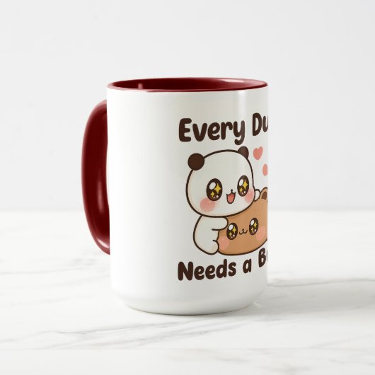 Jeder Dudu braucht eine Bubu Panda Tasse l Niedlic (Vorderseite Links)