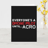 Jeder ein Drohnenpilot bis Acro - Funny FPV Karte (Gelbe Blume)