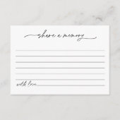 JEDER EINEN Speicher der Bride Card teilen Begleitkarte (Vorderseite)