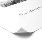 Jeder einsame Baum träumt vom Meer Poster (Ecke)